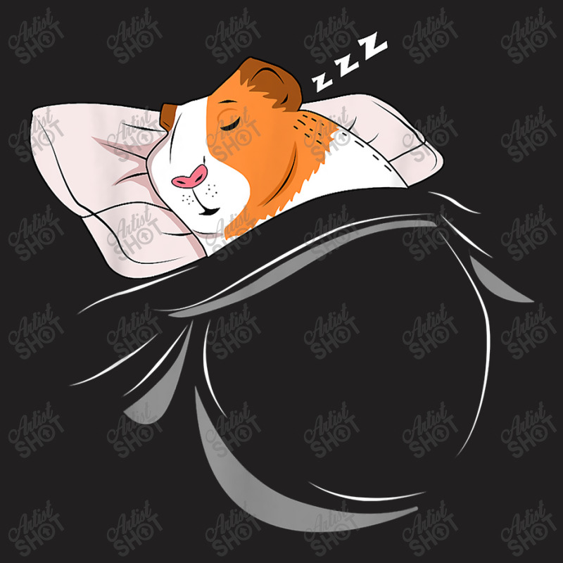 Guinea Pig Sleeping Cavy Nap Pjs Outfit Gift Guinea Pig T-shirt | Artistshot