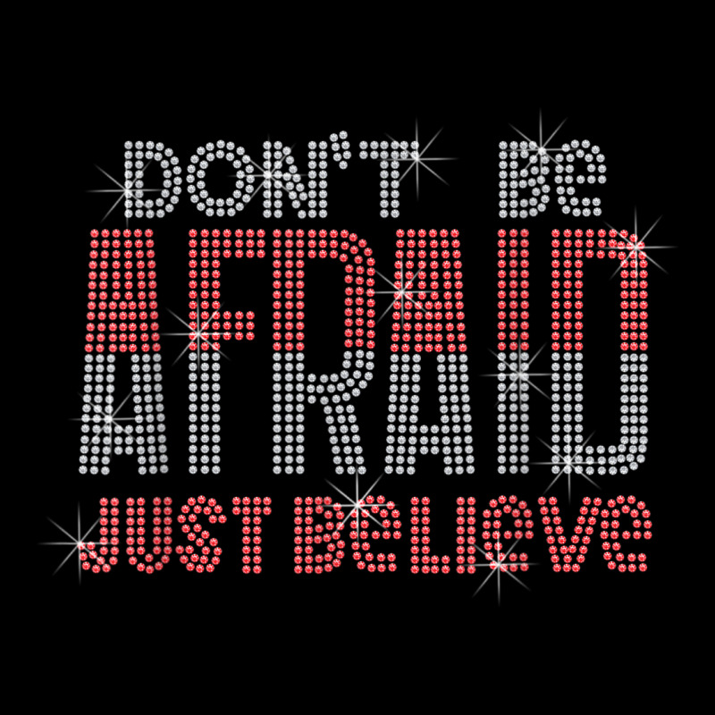 Don't Be Afraid Just Believe Bling Rhinestone Christian Youth Hoodie by Uniform | Artistshot