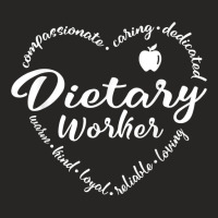 Dietary Worker Heart Dietitian Nutritionist Dietician Funny T Shirt Ladies Fitted T-shirt | Artistshot