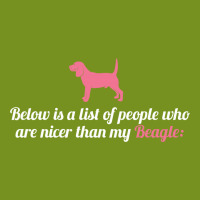 Below Is List Of People Who Are Nicer Than My Beagle Metal Print Horizontal | Artistshot