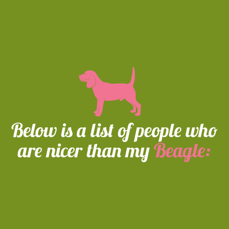 Below Is List Of People Who Are Nicer Than My Beagle Metal Print Horizontal | Artistshot