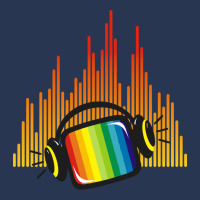 Headphones Tv Music Colorful Men Denim Jacket | Artistshot