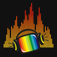 Headphones Tv Music Colorful Baby Bibs | Artistshot