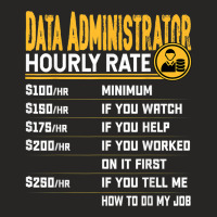 Data Administrator Hourly Rate Funny Database Administrator Ladies Fitted T-shirt | Artistshot