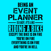 Being An Event Planner Like The Bike Is On Fire Metal Print Horizontal | Artistshot