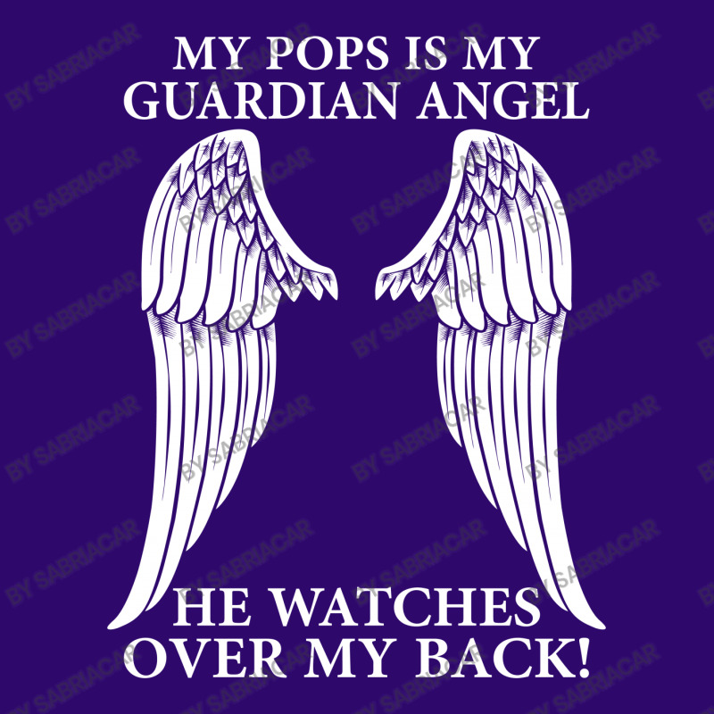 My Pops Is My Guardian Angel Metal Print Square | Artistshot