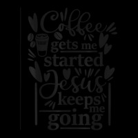 Coffee Gets Me Started Christian Faith Novelty Item Women's V-neck T-shirt | Artistshot