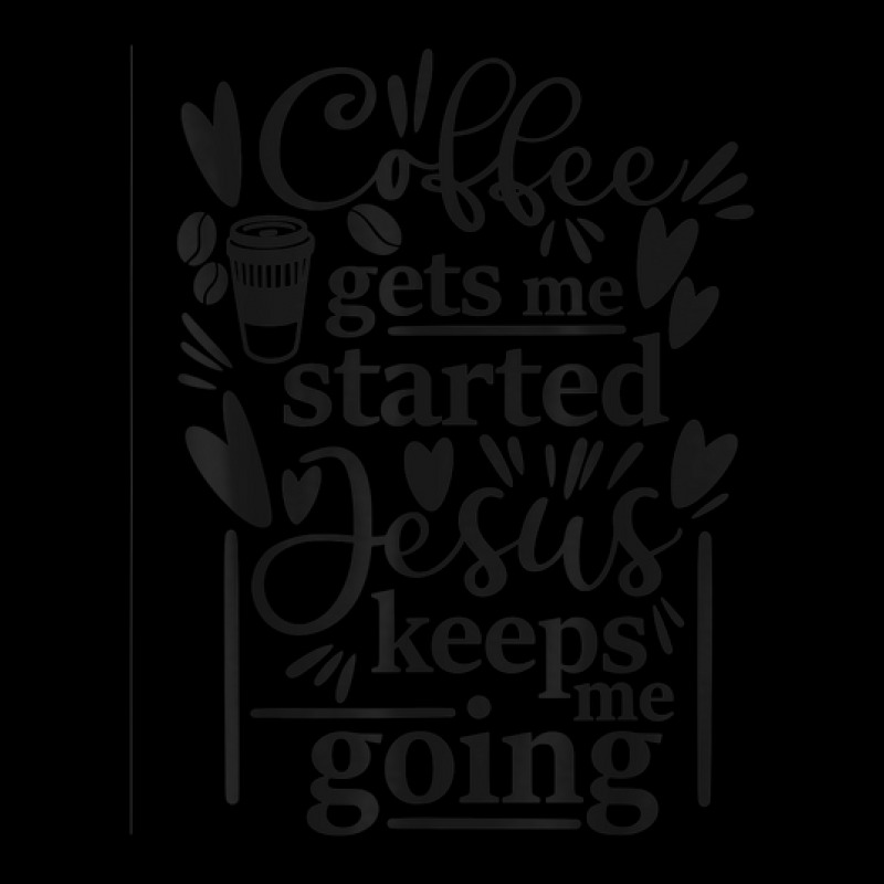 Coffee Gets Me Started Christian Faith Novelty Item Women's V-Neck T-Shirt by August | Artistshot