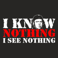 I Know Nothing Ladies Fitted T-shirt | Artistshot