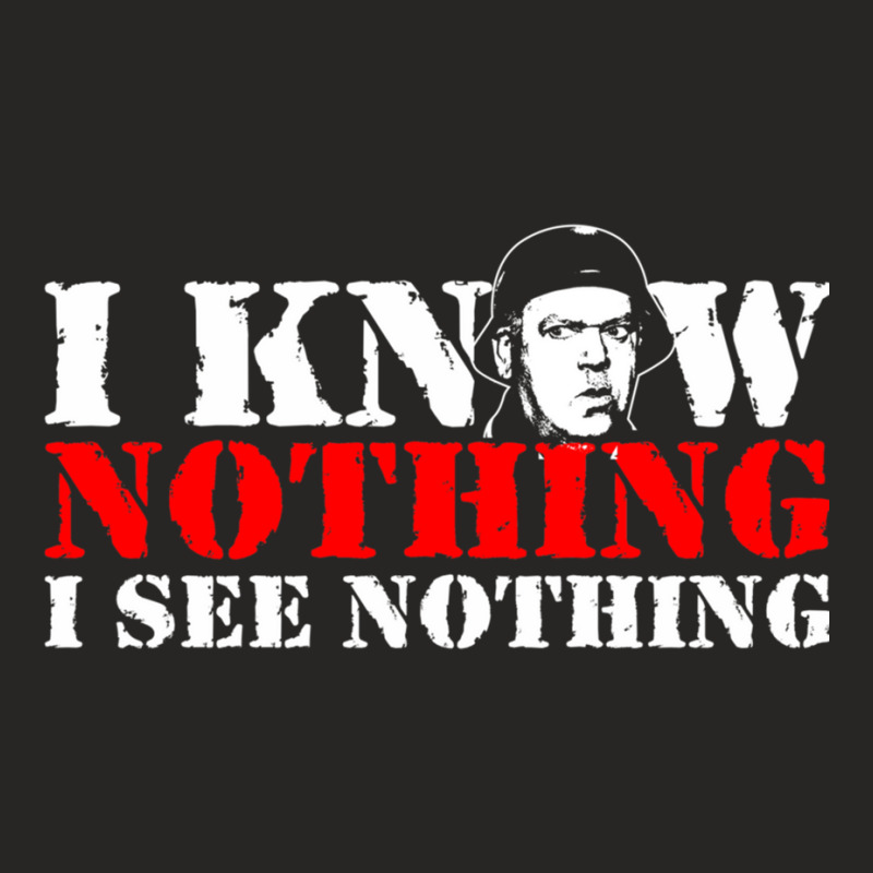 I Know Nothing Ladies Fitted T-Shirt by cm-arts | Artistshot