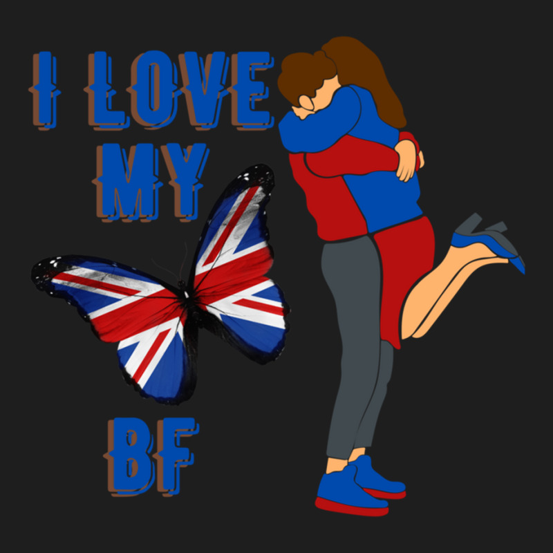 I Love My English Bf Classic T-shirt by cm-arts | Artistshot