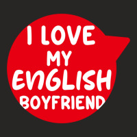 I Love My English Bf Ladies Fitted T-shirt | Artistshot