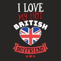 I Love My Hot British Boyfriend Ladies Fitted T-shirt | Artistshot