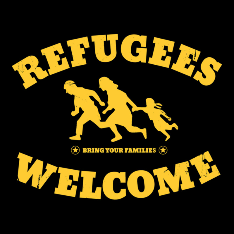 Refugees Welcome Adjustable Cap by cm-arts | Artistshot