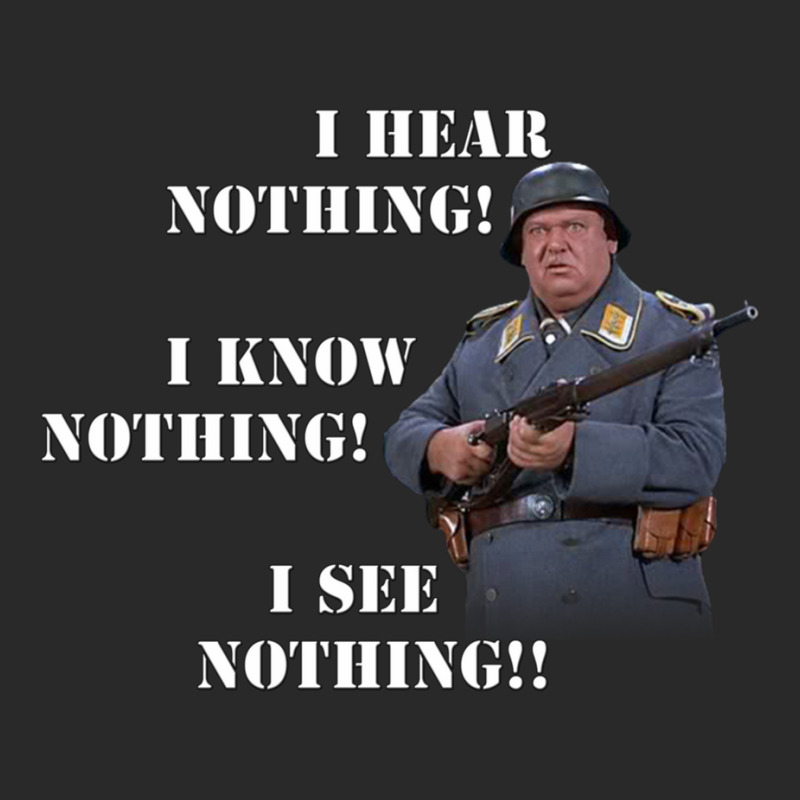 Sgt Schultz Hogan_s Heroes Nothing Quote Printed hat by cm-arts | Artistshot