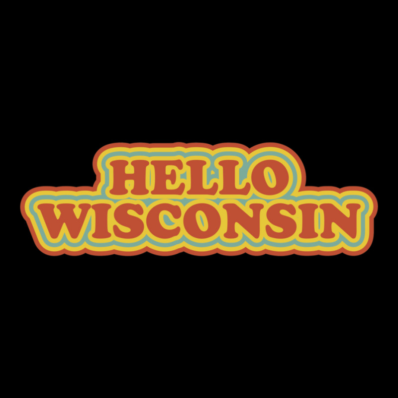 Hello Wisconsin Cropped Hoodie by cm-arts | Artistshot