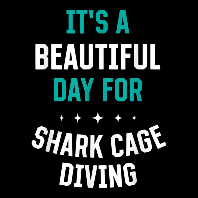 Beautiful Day For Shark Cage Diving Funny Sports Humor Games V-Neck Tee by Fashzilla | Artistshot