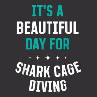 Beautiful Day For Shark Cage Diving Funny Sports Humor Games Vintage Short | Artistshot