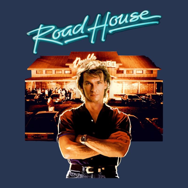 Roadhouse Patrick Swayze Retro 80_s Movie T Shirt Men Denim Jacket by cm-arts | Artistshot