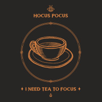 Hocus Pocus I Need Tea To Focus Ladies Fitted T-shirt | Artistshot