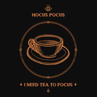 Hocus Pocus I Need Tea To Focus Crop Top | Artistshot