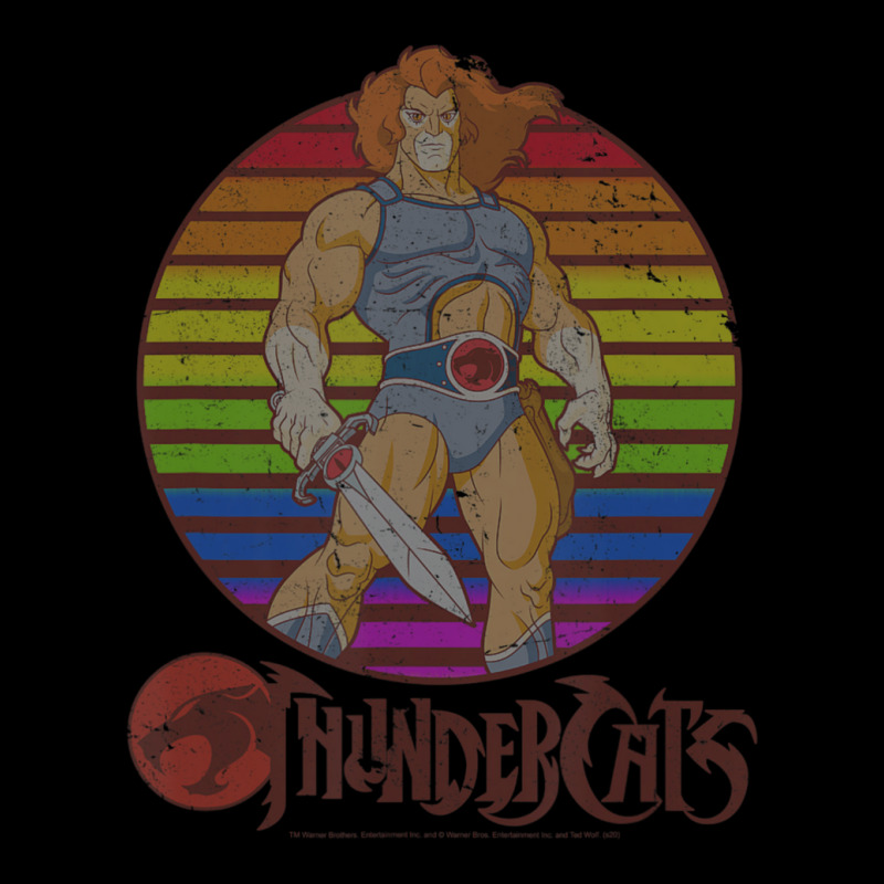 Thundercats Lion-o Rainbow Sunset Poster Cropped Hoodie by Gibbons Washburn | Artistshot