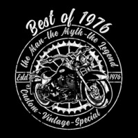 Mens Motorcycle Best Of 1976 Birthday Dad Motorcycle Rider Adjustable Cap | Artistshot