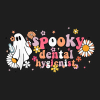 Groovy Ghost Halloween Floral Spooky Dental Hygienist Classic T-shirt | Artistshot