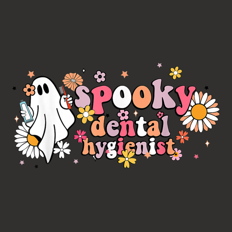 Groovy Ghost Halloween Floral Spooky Dental Hygienist Champion Hoodie by Lambent | Artistshot