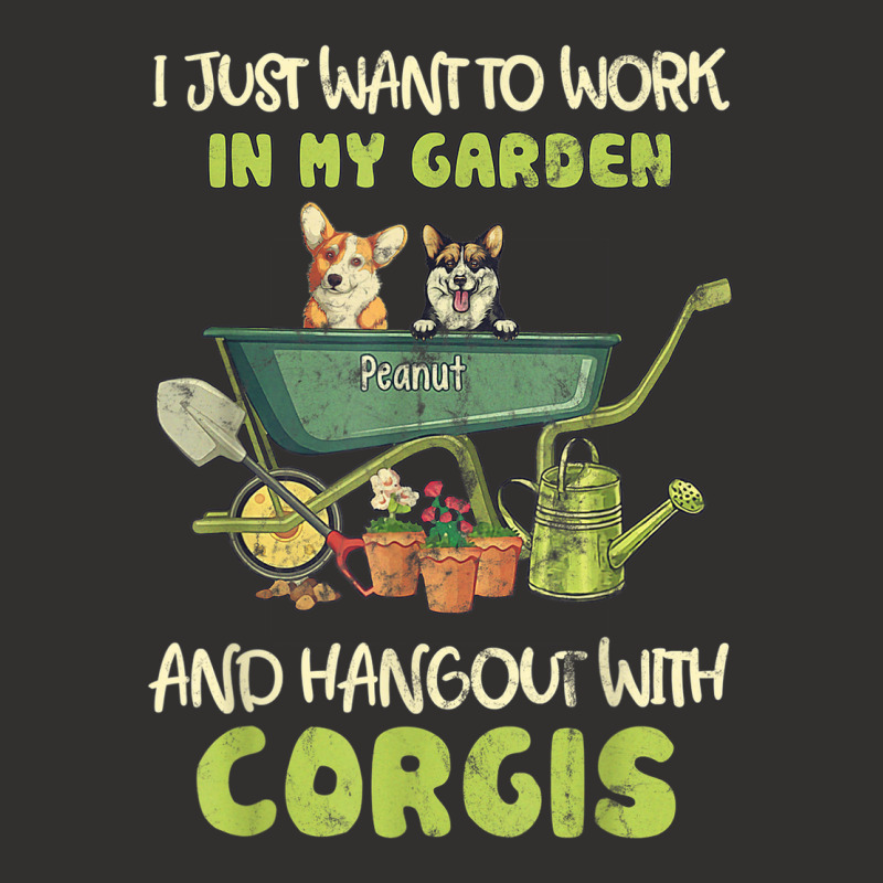 I Just Want To Work In My Garden And Hang Out With Corgis Champion Hoodie by Lambent | Artistshot