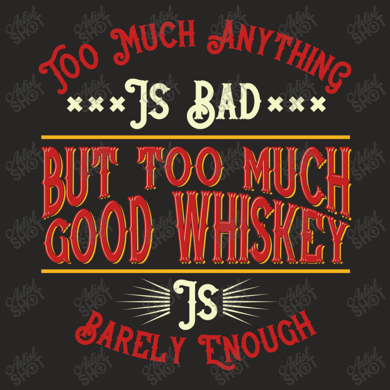 Good Whiskey Ladies Fitted T-Shirt by Black Box | Artistshot