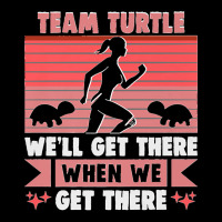 Team Turtle We'll Get There Running Marathon Runner Premium Zipper Hoodie | Artistshot