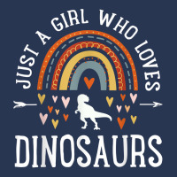 Just A Girl Who Loves Dinosaurs Rainbow Gifts For Dino Lover Men Denim Jacket | Artistshot