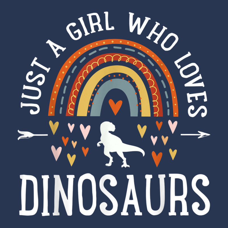 Just A Girl Who Loves Dinosaurs Rainbow Gifts For Dino Lover Men Denim Jacket | Artistshot