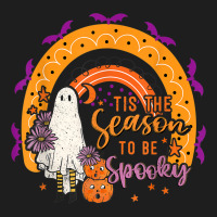 Tis The Season To Be Spooky Rainbow Ghouls Pumpkin Halloween Classic T-shirt | Artistshot