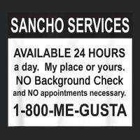 Mens Funny Sancho Services News Ad Mexican Humor For Sanchos T Shirt Crewneck Sweatshirt | Artistshot