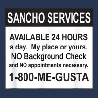 Mens Funny Sancho Services News Ad Mexican Humor For Sanchos T Shirt Men Denim Jacket | Artistshot