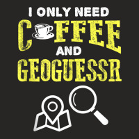 Retro Vintage Coffee And Geoguessr Location Tank Top Ladies Fitted T-shirt | Artistshot