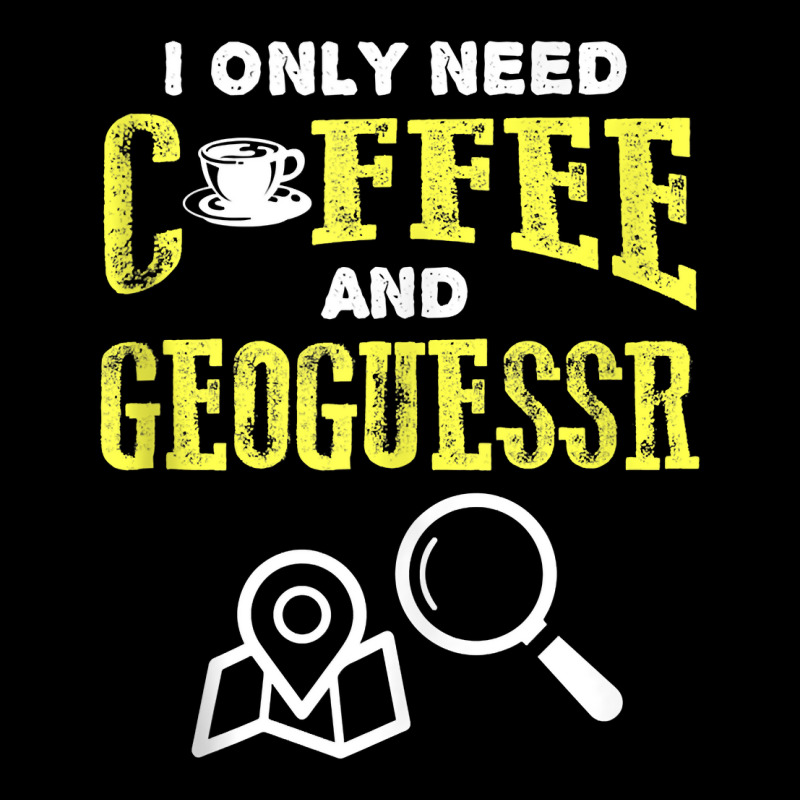 Retro Vintage Coffee And Geoguessr Location Tank Top Cropped Hoodie by TysonBoyer | Artistshot