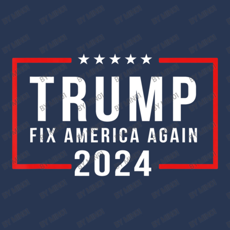 Trump 2024 Fix America Again Donald Trump 2024 Men Denim Jacket | Artistshot