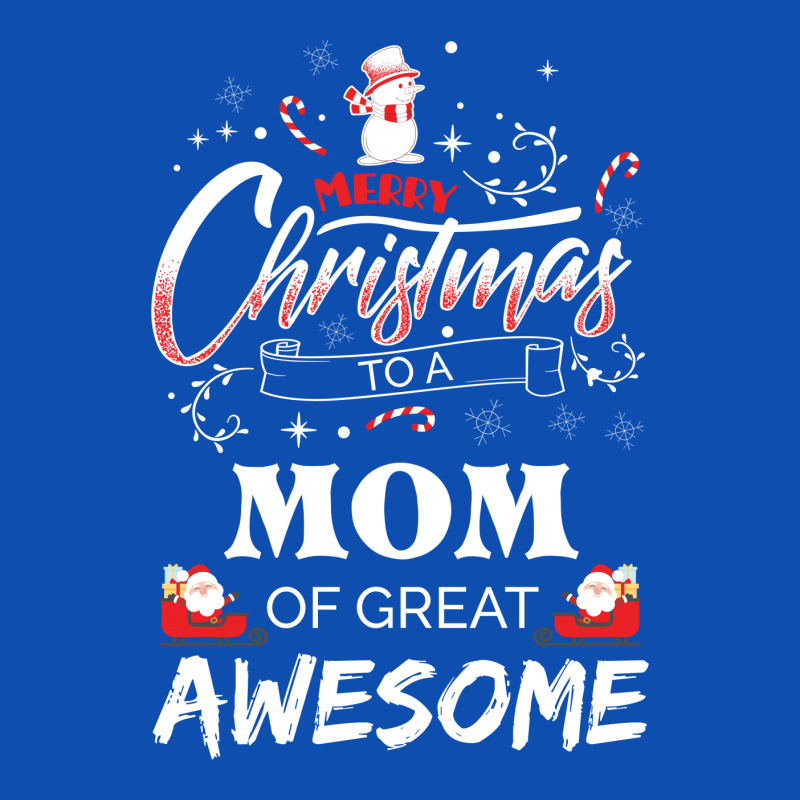 Merry Christmas To Mom Of Great Awesome Portrait Canvas Print | Artistshot