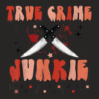 True Crime And Chill Retro Halloween Spooky Season Women Men Ladies Fitted T-shirt | Artistshot