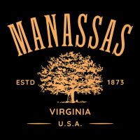 Manassas Virginia Vintage Style Design Souvenir Premium Adjustable Cap | Artistshot