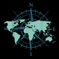 Cartography Traveler Travelling Compass World Map T Shirt Long Sleeve Shirts | Artistshot