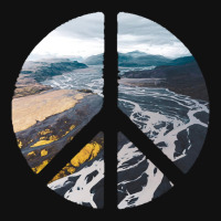 Iceland Landscape In Peace Sign Aesthetic 7 Baby Beanies | Artistshot