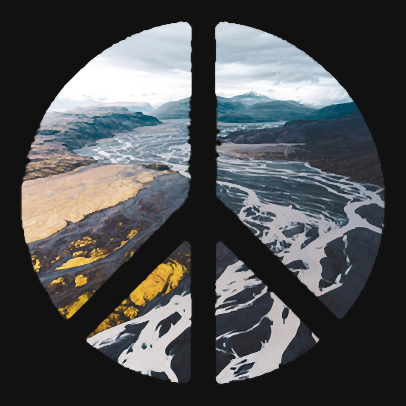 Iceland Landscape In Peace Sign Aesthetic 7 Baby Beanies by Quick Scully | Artistshot