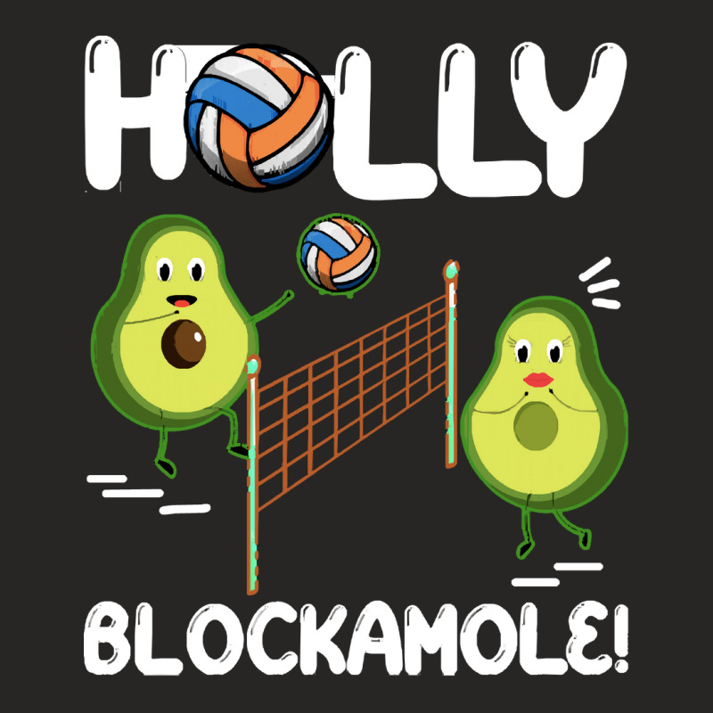 Holy Blockamole T  Shirt Funny Avocado Volleyball Holy Blockamole Guac Ladies Fitted T-Shirt by fallaciousrealize | Artistshot