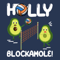 Holy Blockamole T  Shirt Funny Avocado Volleyball Holy Blockamole Guac Men Denim Jacket | Artistshot