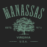 Manassas Virginia Vintage Distressed Style Design Souvenir Premium 3/4 Sleeve Shirt | Artistshot