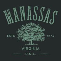 Manassas Virginia Vintage Distressed Style Design Souvenir Premium Women's Triblend Scoop T-shirt | Artistshot